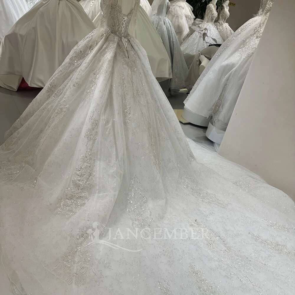 Long Sleeves Women's 2025 High Quality Organza Surface New Ball Gowns Rubbing Length Custom Wedding Dresses