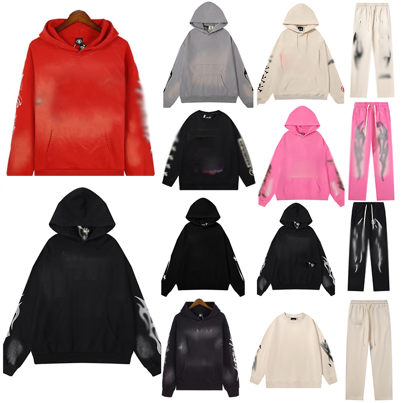 Designer luxury brand hoodie for men and women Y2K rap hip-hop summer classic retro pattern long sleeved sweater thick cotton