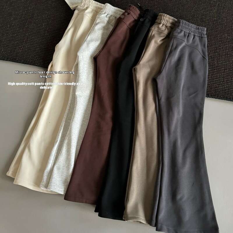 Autumn Winter New Veet Micro Pull Up Sweatpants For Women, Slim Fit And Slimming, Elastic Waisted Casual Pants Versatile