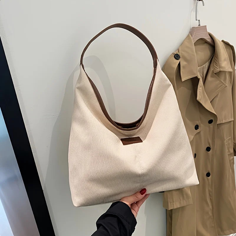 Ship from US Capacity Womens Shoulder BagVersatile Retro Hobo BagPU Leather Bucket ToteChic Underarm Handbag 250227FBB