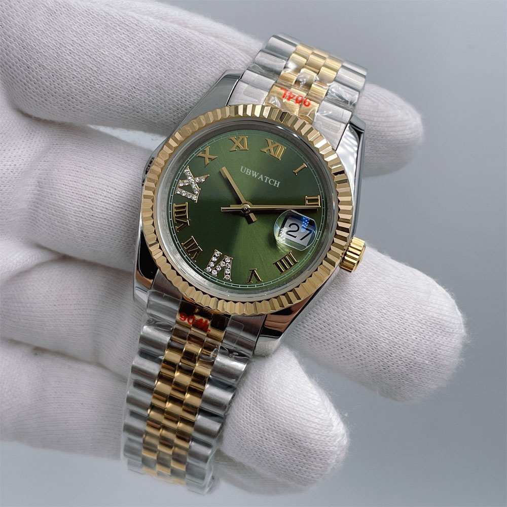 UPGRADED MIYOTA Automatic Mechanical 36mm Precise Mens Watches ST9 Sapphire Men's Wristwatches Timeless Elegance In Stainless Steel