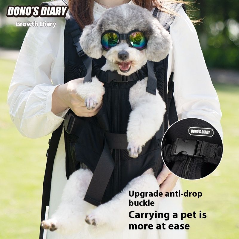 Portable Strap Backpack Small And Medium Sized Dog Carrying Chest Four Leg Pet Bag