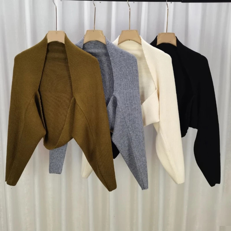 Womens Shrug Boleros solid color lightweight long sleeved cardigan ca 250225