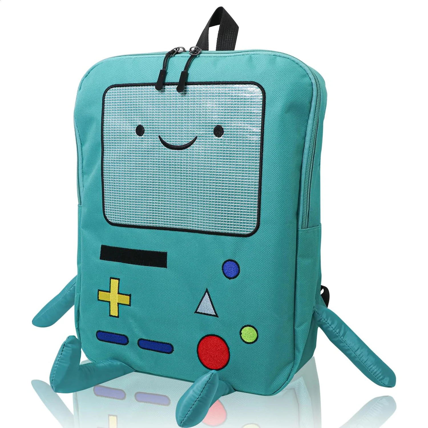 14 Inch Cute Cartoon Backpack Anime Casual Travel Green Anime Bag Breathable Portable Lightweight 250227