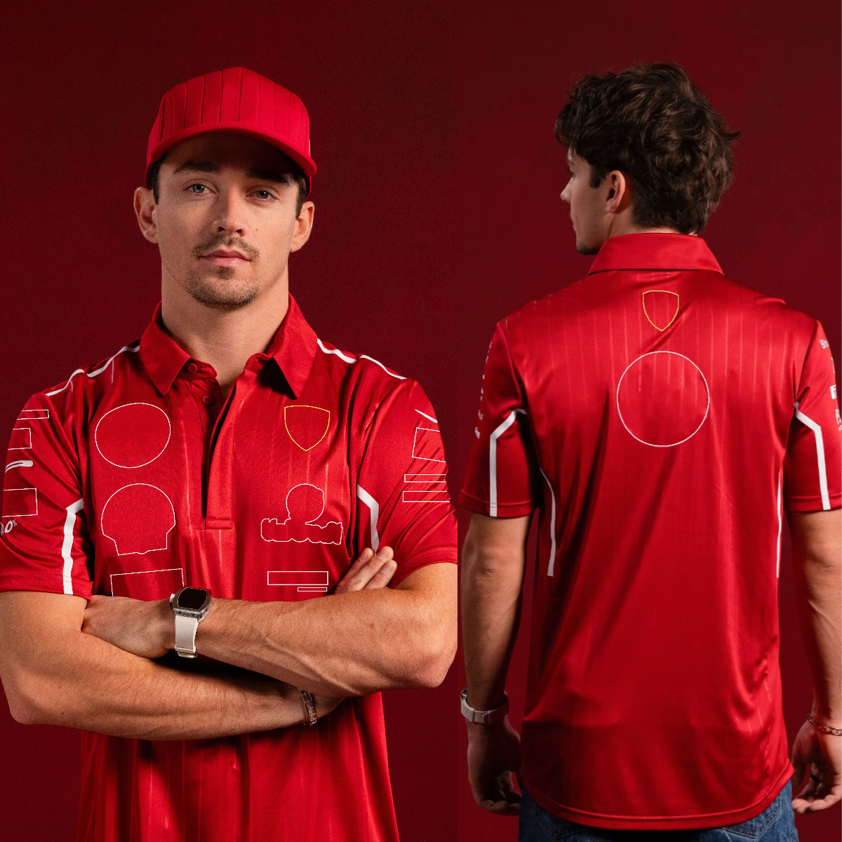 2025 F1 Team Men's T-shirt Formula 1 Driver Racing Suit T-shirts Fans Red Round Neck Short Sleeve Jersey Unisex Tee Plus Size Custom