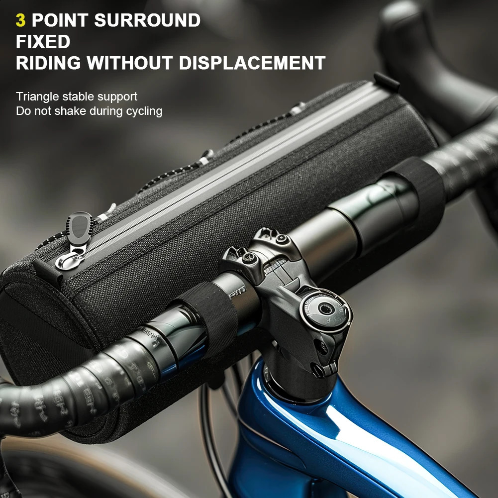 Ship from US 22L Bicycle Frame Pannier Bag Large Capacity Mountain Bike Front Multifunctional Portable Shoulder Accessories 250228FBB