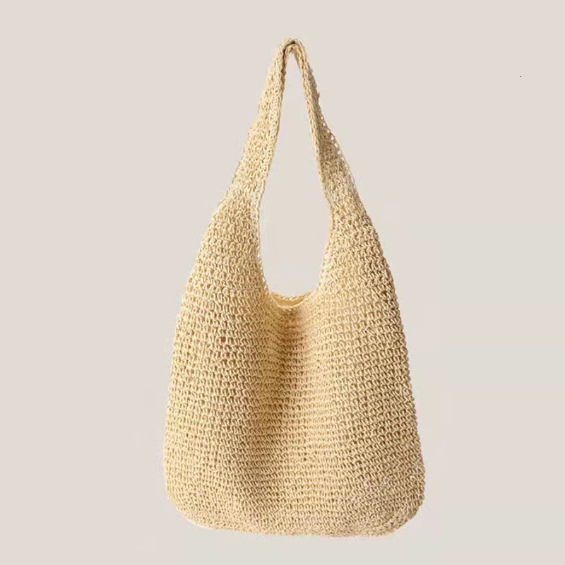 2024 New Grass Women's Summer Beach Vacation Single Shoulder Forest Series Handmade Woven Bag Large Capacity #swissmilitary