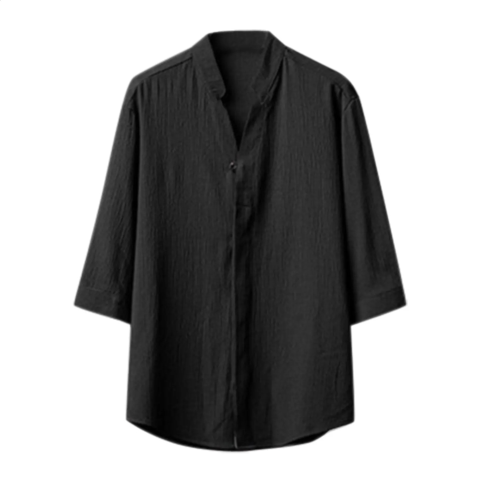 Summer Mens Classic Fashion Solid Color Short Sleeve Shirts Pants TwoPiece Set Casual Loose Sports Suit 250228