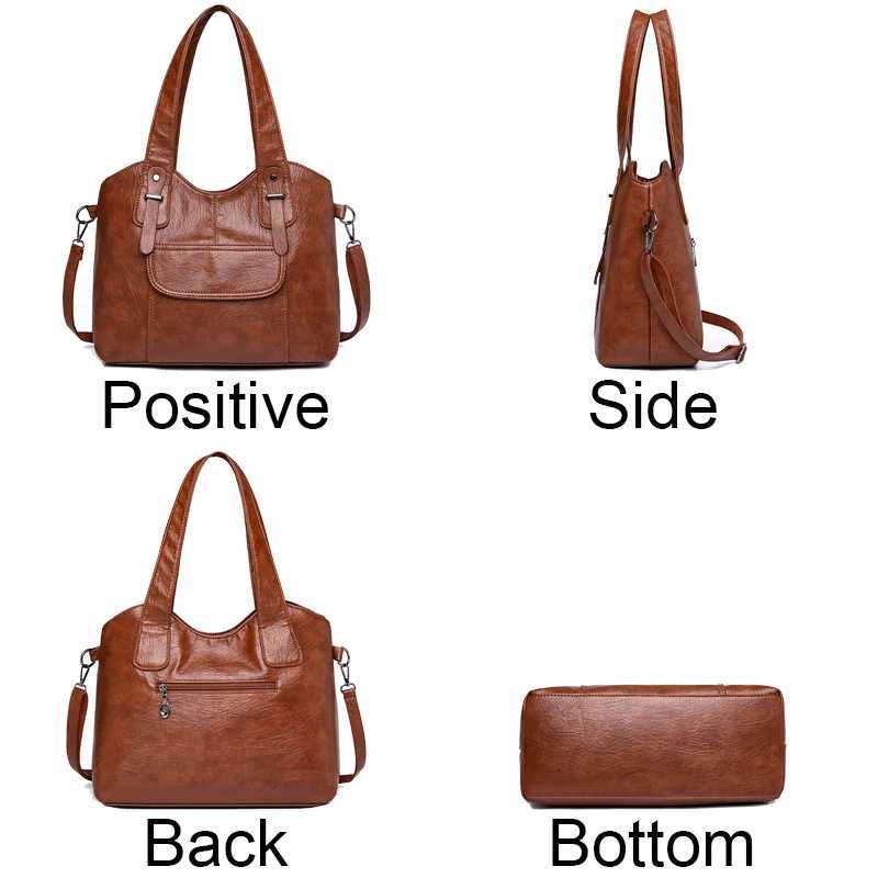 2025S Multiple Pockets Large Capacity Ladies Hand Soft Leather Handbags High Quality Women Bags Designer Bag 2024C250222 Shoulder crossbody bag women 