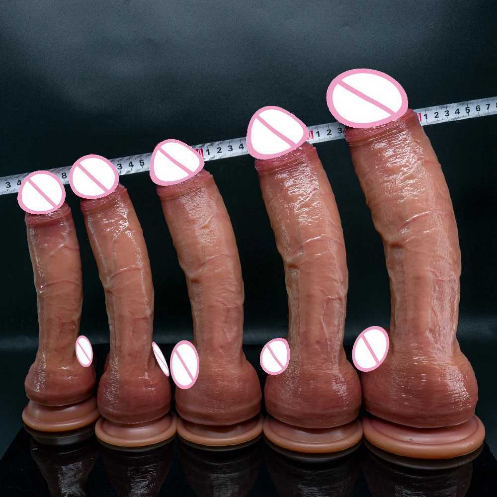 Er long Skino Dildo Penis Silicone Restoy Sextoy pour Wen Masturbator Makeup Dildo Strapon Aspiration Tup Dick ADTST250228