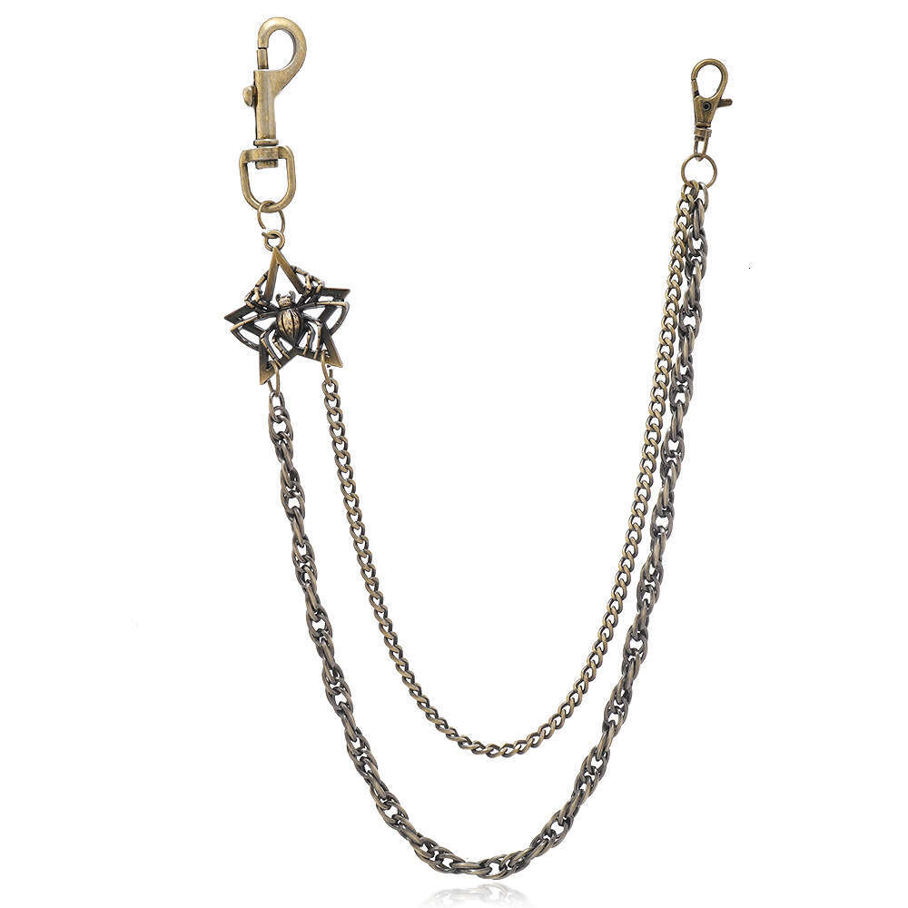 Hot selg accessories, personalized hip-hop punk double-layer pants chain, versatile trendy waist chain jeans accessories