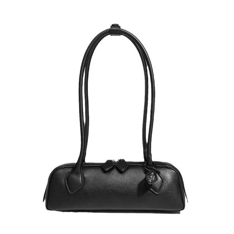 Niche Sausage Bag Retro Underarm French Stick Bag Genuine Leather Womens Handbag Casual Commuting Versatile Shoulder BagC250222