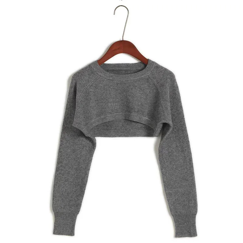 Womens Short Knitted Pullover Sweater Trend Irregular Streetwear O Neck Sweaters Female Autumn Vintage Y2K Jersey Crop Tops 250225