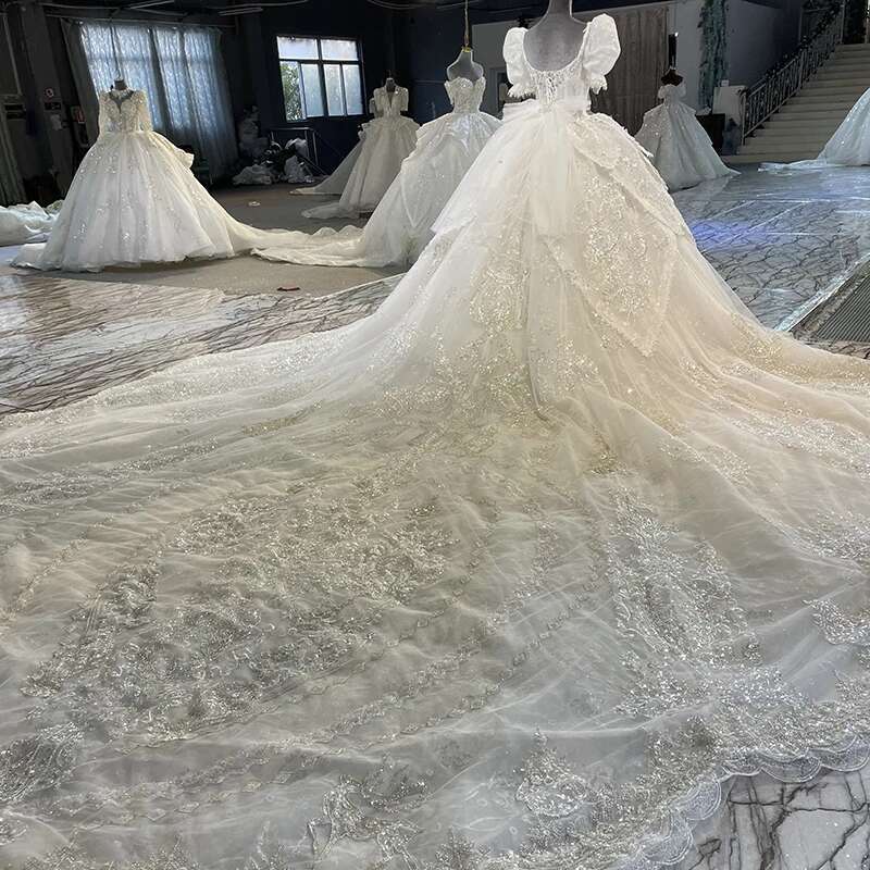 Custom Princess Dress Ball Gown Square Neck For Women Bride Wedding Dresses