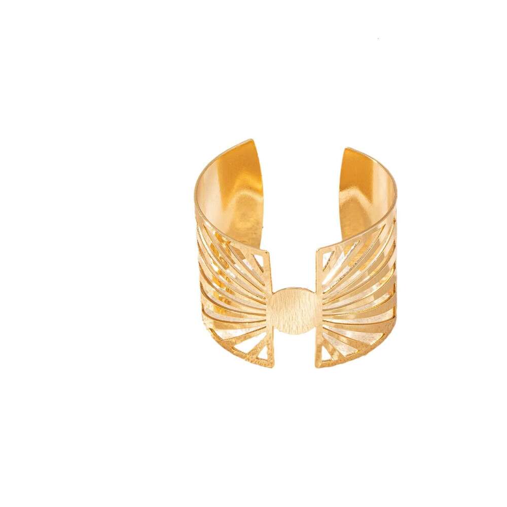 designer bracelet ring set exaggerated sun fashion irregular trend