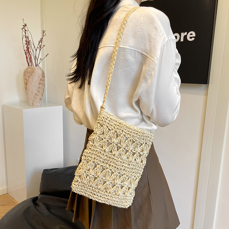 Summer woven small for women 2025 new fashionable beach bag, beautiful, trendy and personalized crossbody bag #swissmilitary