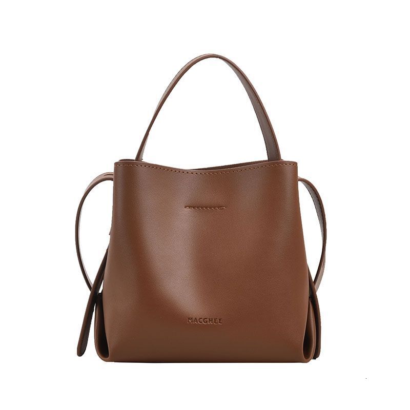 Women's Bag texture crossbody bucket bag autumn single shoulder pu commuter large capacity handbag
