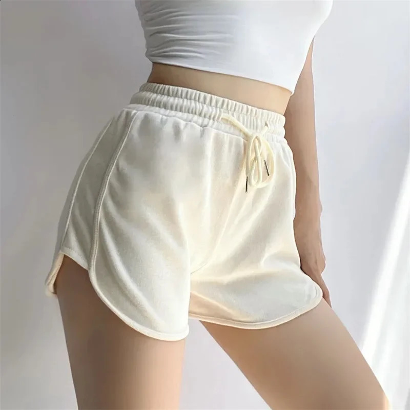 Sweet Cool Spicy Pineapple HighWaisted Drawstring Casual Shorts Spring Summer Petite Slimming WideLegged Pants 250228Z