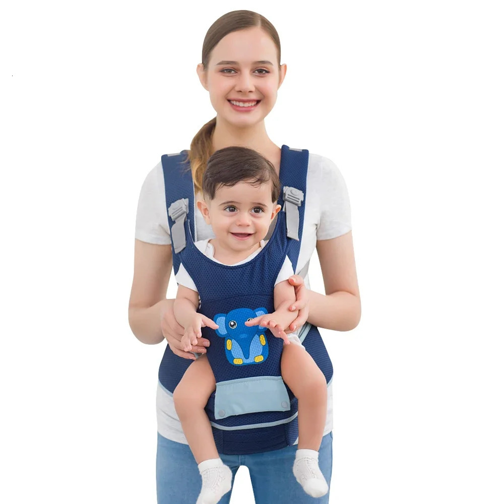Cartoon 360 Ergonomic Baby Carrier Infant Kid Hipseat Sling Front Facing Kangaroo Baby Wrap Carrier for Baby Travel 0-36 Months 250227