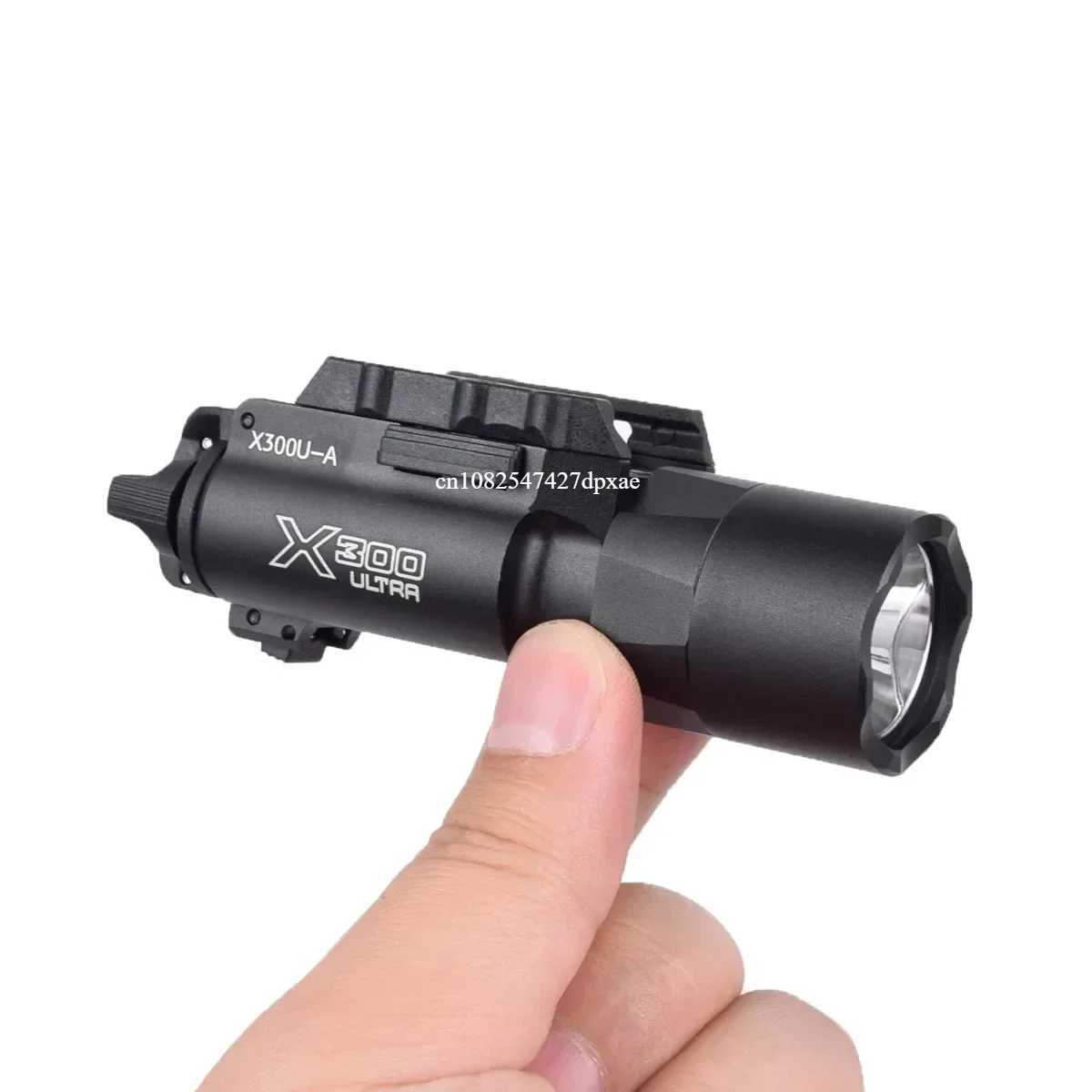 TacticaFlashlight X300-B/X300U-B/ XU35 Metal Pistol Gun Strobe LED Light Fit 20mm Rail Airsoft Hanging Hunting Flashlight X250228