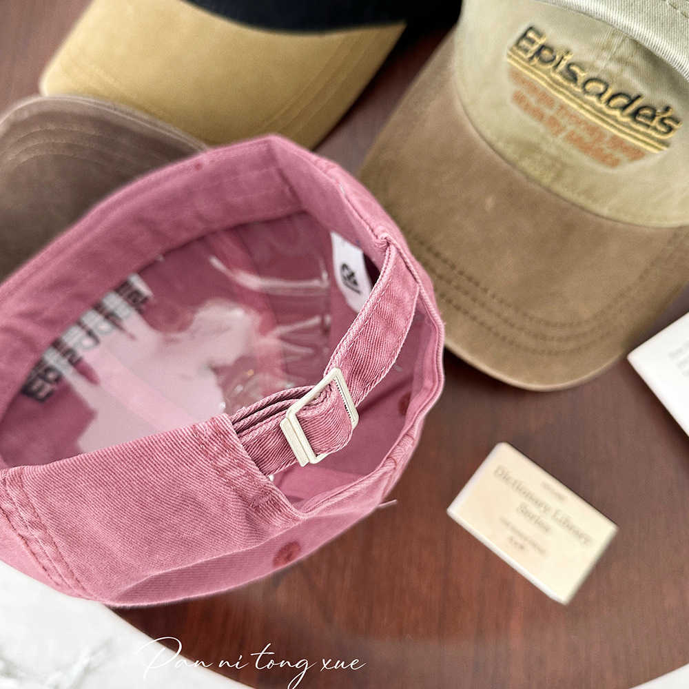 Ball Caps Childrens Color blocked Baseball Hat Trend 2025 Spring Edition Embroidered Korean New Style Color blocked Old Spring Mid to Large Childrens 