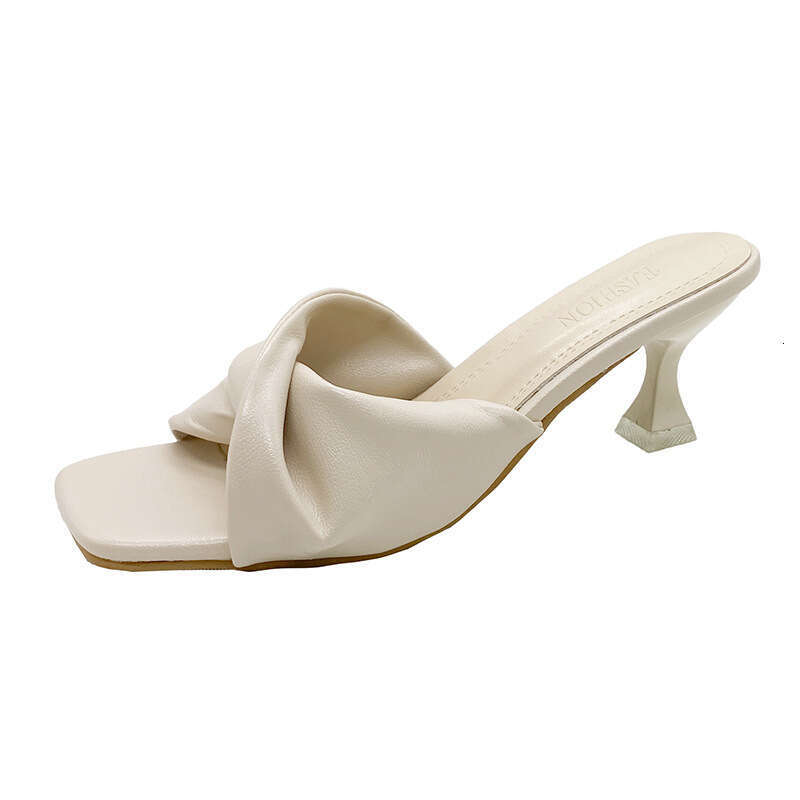 New Women Summer Fashion Open Toe Solid Simple Leather Candy Color Large Size High Heel Sandals