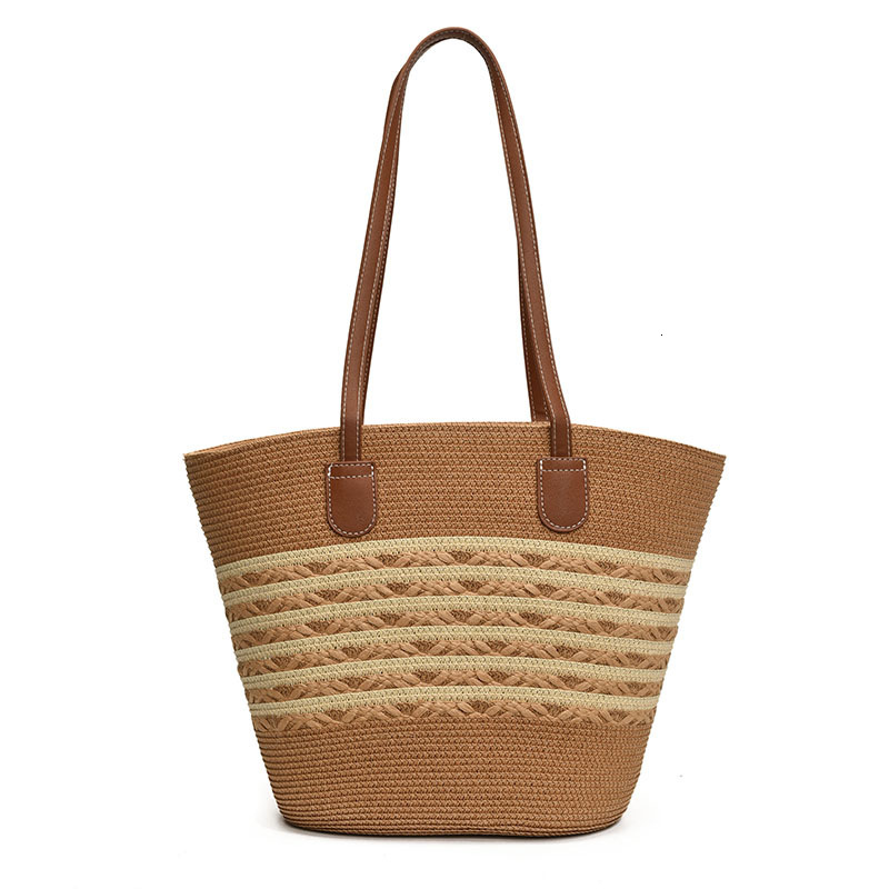 Straw woven for women's summer Instagram style 2025 new beach outdoor travel vacation large capacity shoulder bag #swissmilitary