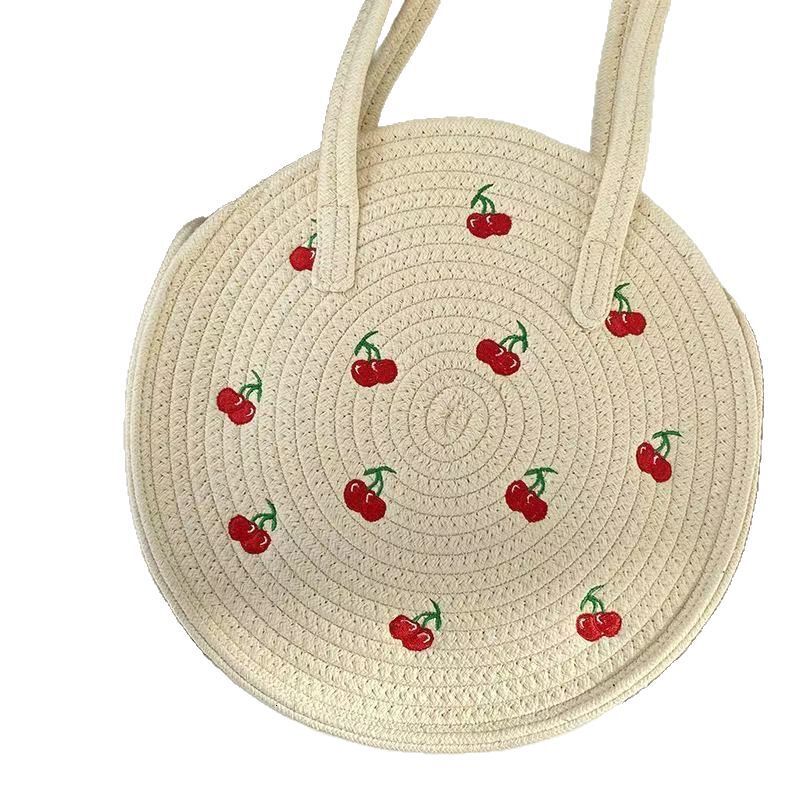 Summer fresh grass women's 2025 new niche woven tote beach shoulder bag #swissmilitary