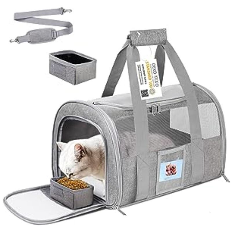 New portable breathable foldable backpack car pet bag cat cage