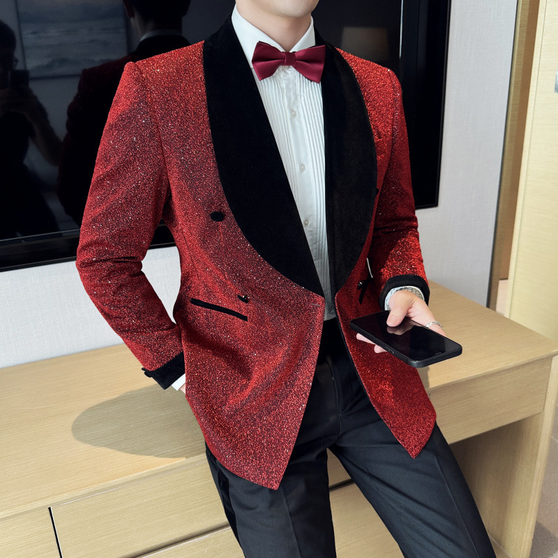 L227Stylish Slim Fit Men's Suit Set for Weddings - Perfect Choice for Modern Grooms