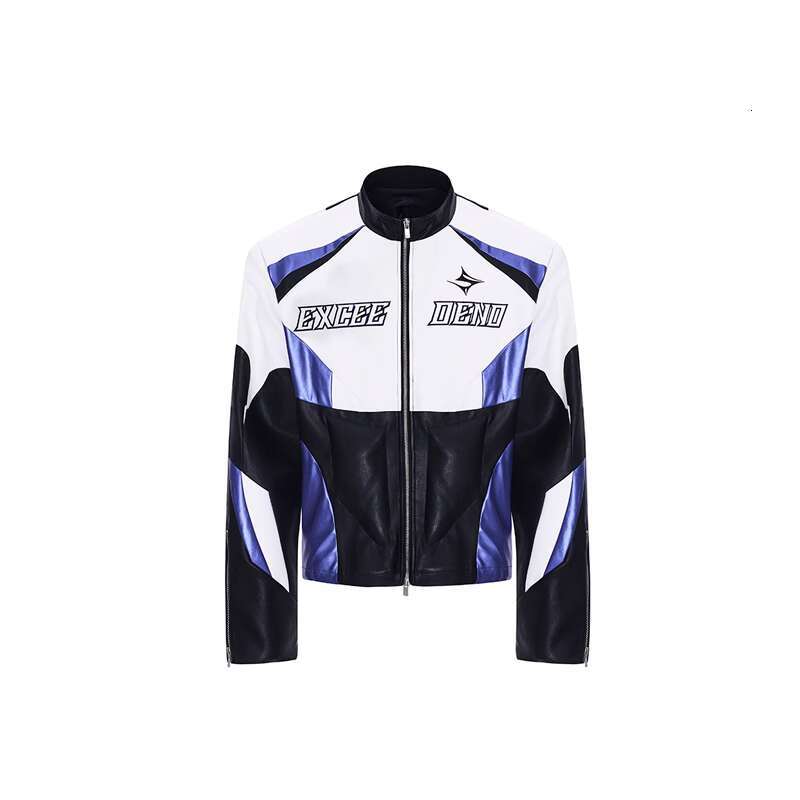 Leather Pants STARMotorcycle Leather Jacket For Men, Autumn Winter, Embroidered Letters, Three-Dimensional Silhouette, Cool And Stylish