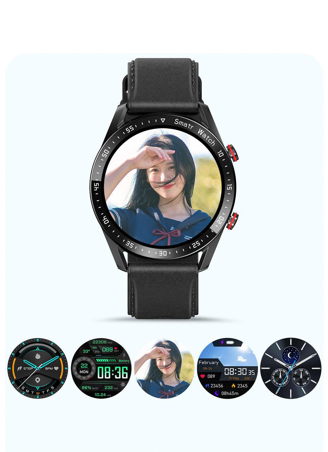 Stay Connected and Stylish with our Smart Watch ECG+PPG Business Stainless Steel Strap 1.46 Large Screen Bluetooth Call Function
