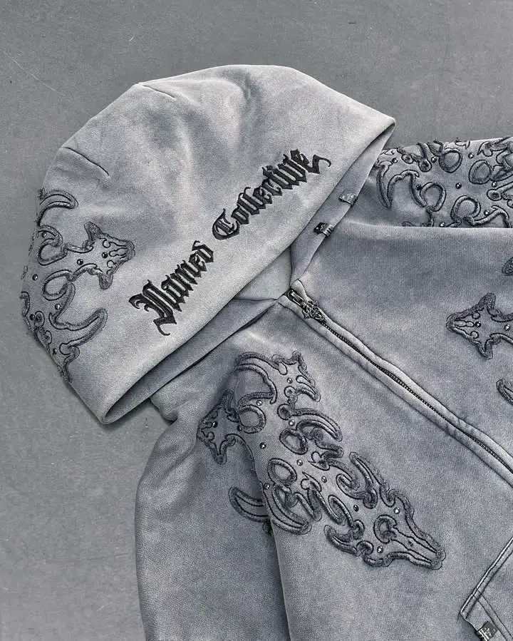 Retro Patch Embroidered Hoodie Sweatpants Two Piece Set Y2K Sportswear Mens Letter Embroidery Oversized Hoodie Casual Pants Set X250228