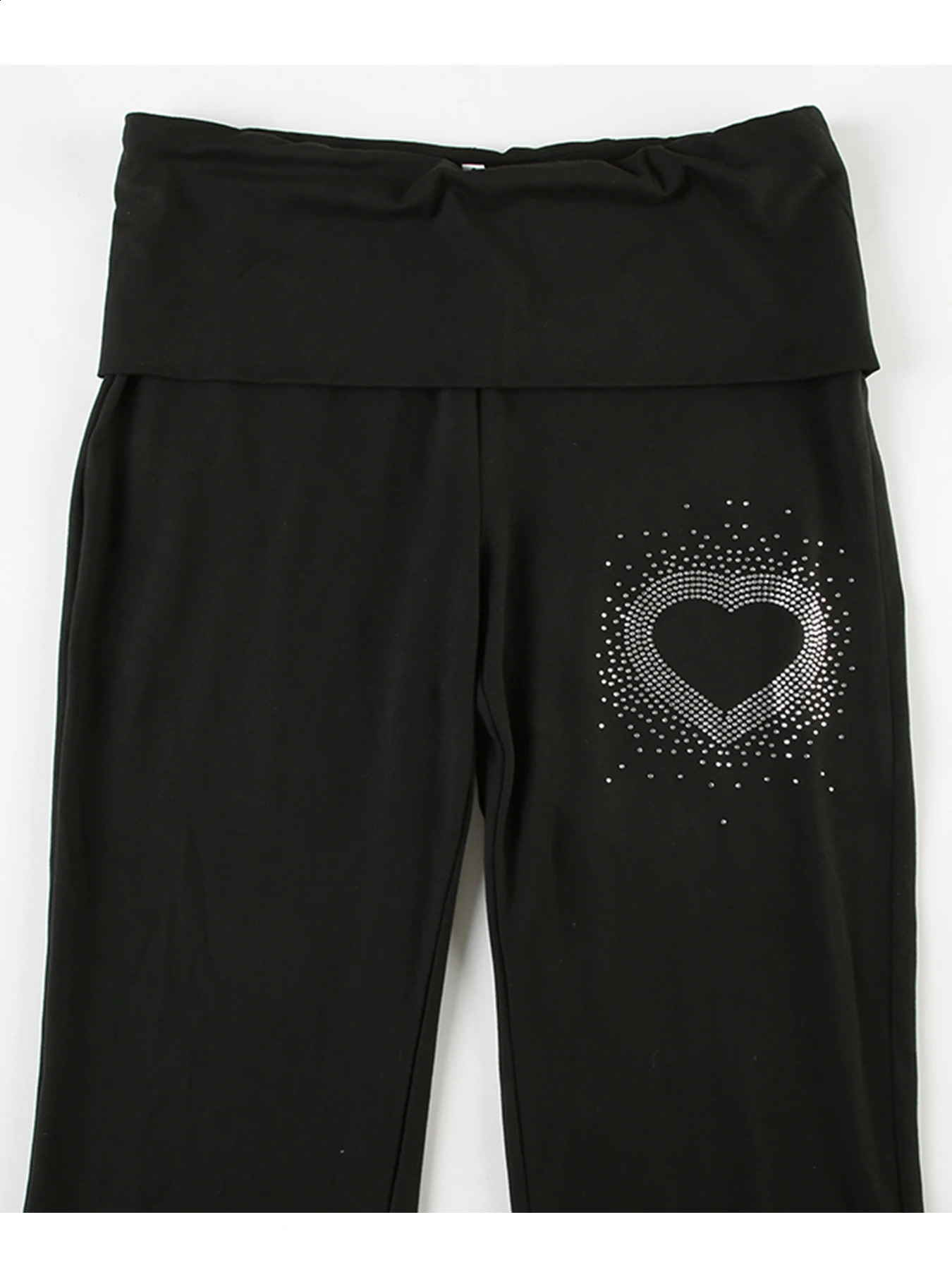 IAMSURE Y2K sparkling pants casual ultrathin solid folding low waist knitted for womens springsummer 2025 clothing 250228Z