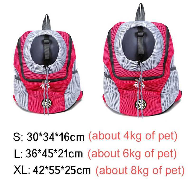 Pet Dog Carrier Cat Puppy Backpack Bag Breathable Portable Outdoor Travel Dog Puppy Head Out Chest Front Carrier Bag Backpack 250205