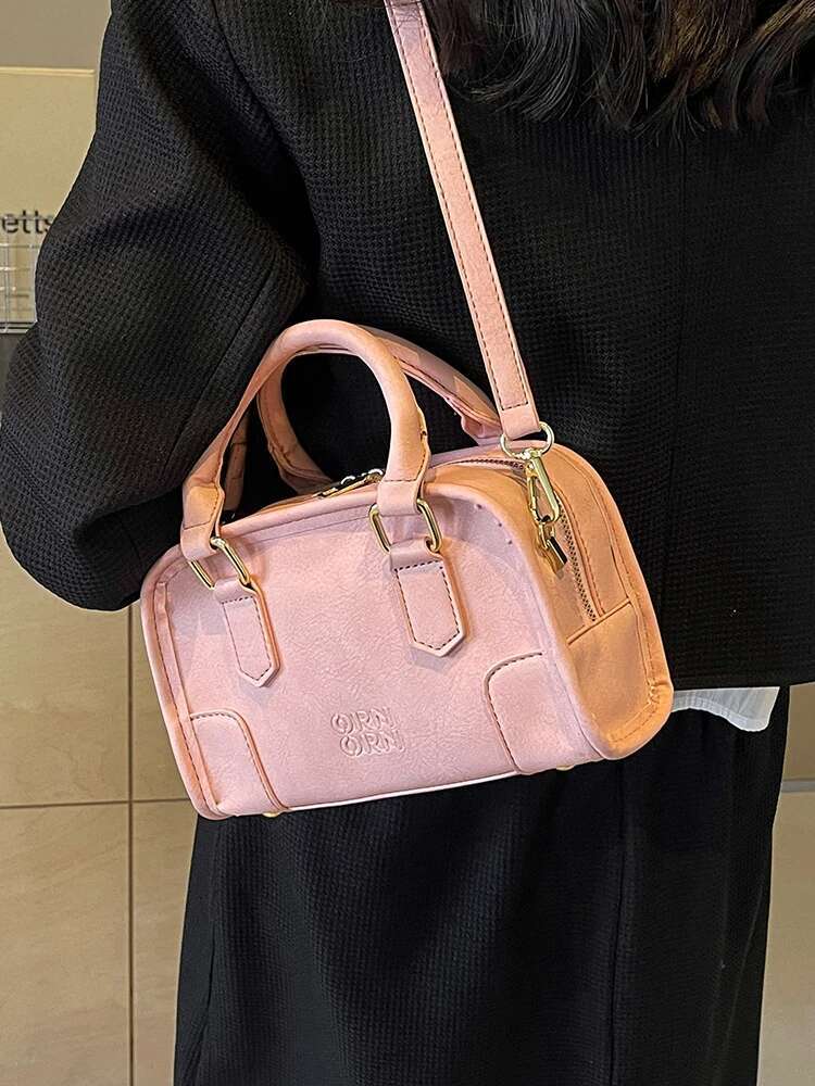 2025 Fashion Women's Small Pillowcase Solid Color Multi functional Short Handle Designer Handbag Spring New Zipper Crossbody Bag Trendy Handbag2