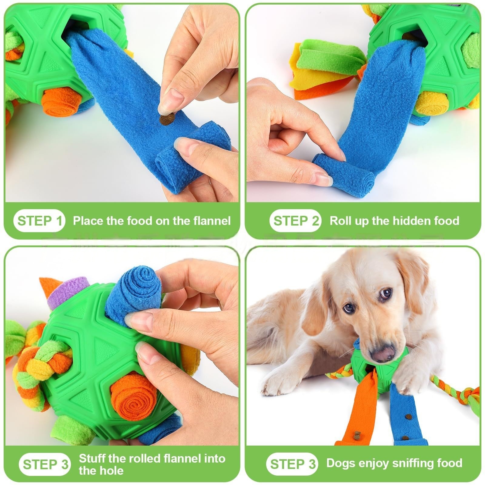 Pet hidden food toy, pet bite resistant, sniffing ball, puzzle, energy consuming, explosive toy, leaky food dog toy