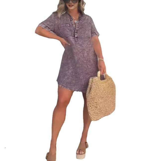 popular women's comfortable dress, 2025 new casual versatile fashion clothing
