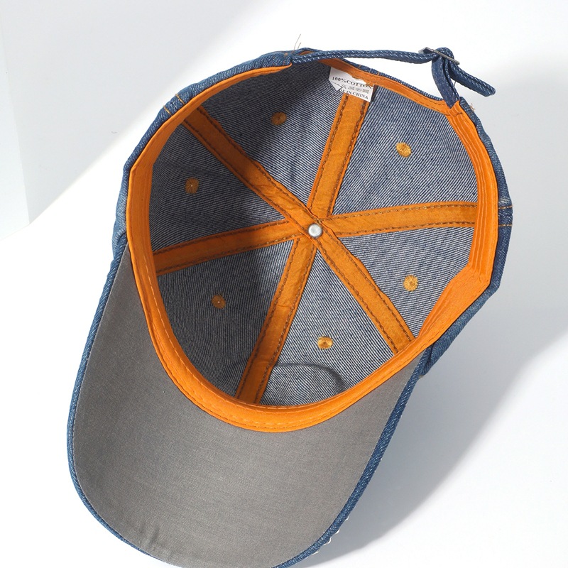 Japan and South Korea with diamonds baseball cap casual wild inlaid diamond duck tongue cap BOSS letters crown decoration cowboy sun hat sub