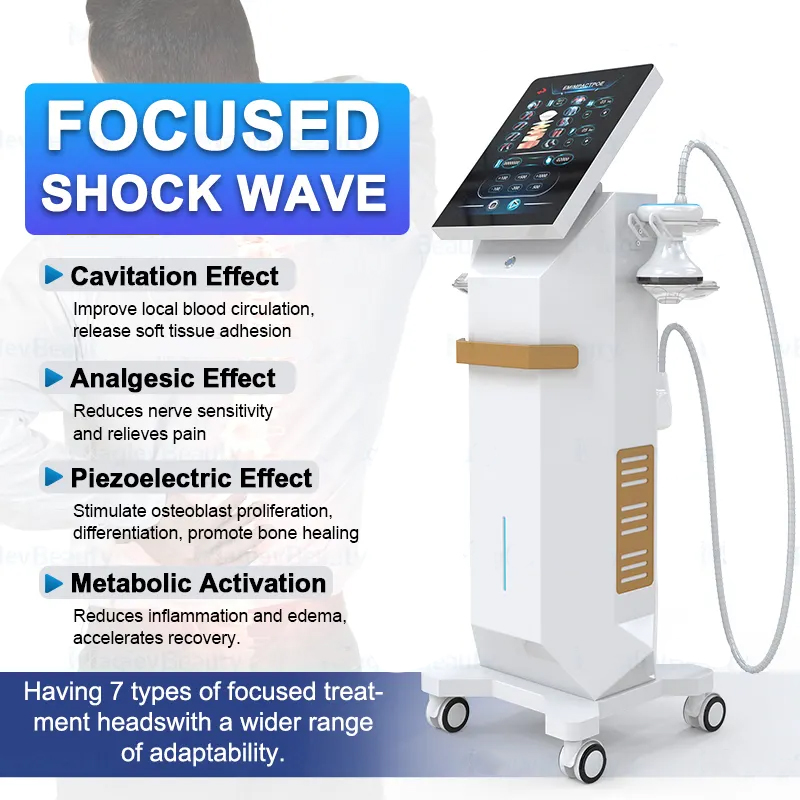 Clinic Use Shockwave Physiotherapy Pain Relief Body Injury Rehabilitation Focused Shockwave FSWT Erectile Dysfunction Treatment ESWT Pain Relief Machi