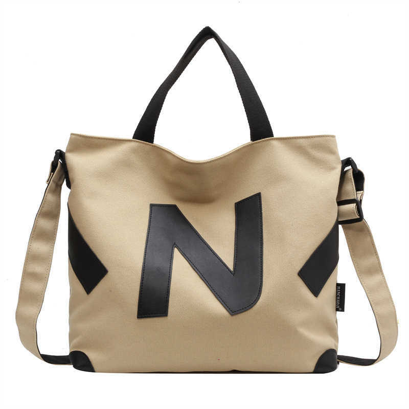 canvas bag, female Instagram style student bag, simple artistic crossbody bag, single shoulder women's bag, tote 250215