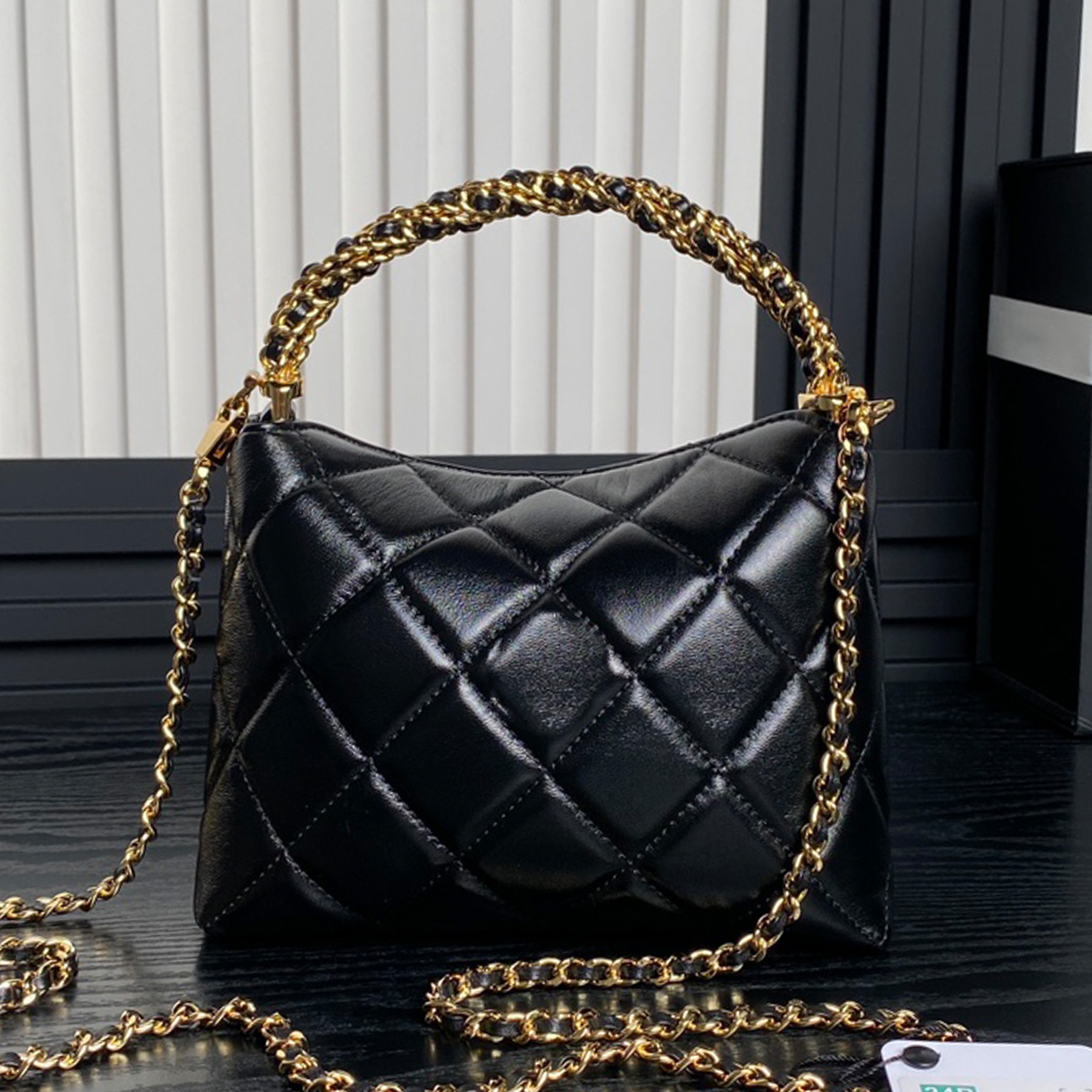 Top Quality 10A Chain Shoulder Luxury Designer Golden Hardware Weave Handle Crossbody Bag Detachable Strap Handbag Fashion Women Casual Shopping Purse
