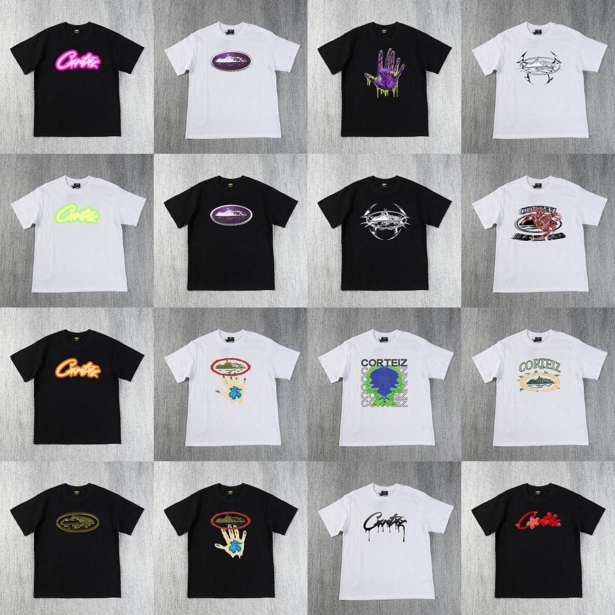 Designer's New American Hip-hop Letter Printed Short Sleeved Men's T-shirt Loose Casual Round Neck Top Fashionable