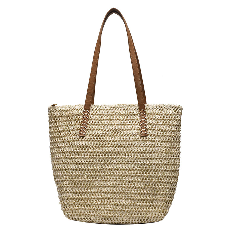 Summer Grass Beach 2025 New Woven Versatile Fashion Large Capacity Shoulder Tote Women's Bag #swissmilitary
