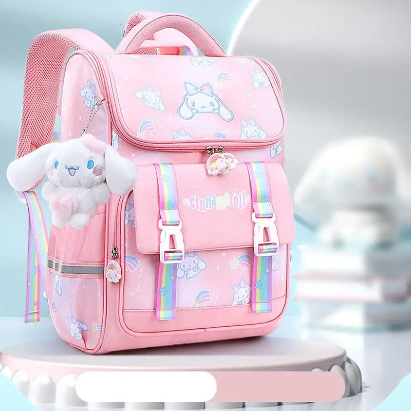Sanrioed Cinnamoroll Anime Cute Large Capacity Children Backpack Schoolbags Student Cartoon Shoulder Bag Travel Gift for Friend 250227