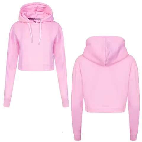 High Quality New Style Wholesale Hot Long Sleeve Lady Top Pullover Crop Hoodies For Women