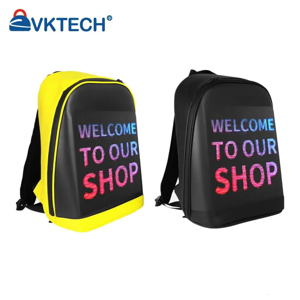 Ship from U.S. Business Travel Laptop Bag LED Display Screen Advertising Billboard Backpack 250227FBB - view 7