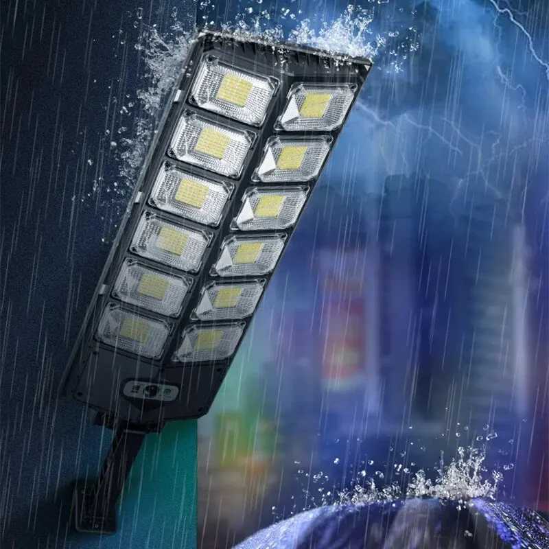 Outdoor Solar LED Lights Waterproof 8000 Lm Super Bright Wall Lamp With Motion Sensor Remote Control Garden Street Light Z250301