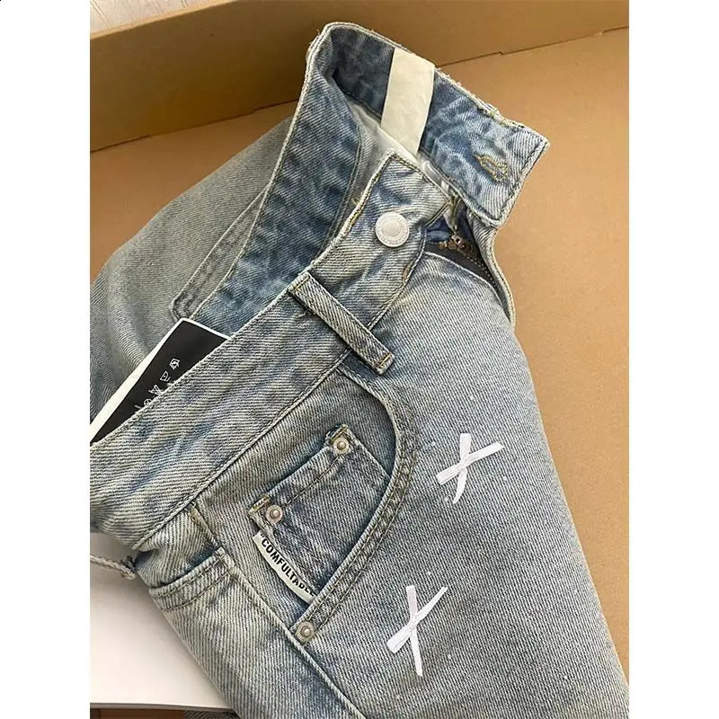 Denim Shorts with Bow and Diamond n for Women High Waists 250224