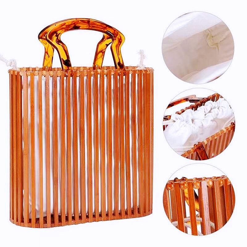 Fashionable Women's Acrylic Bucket Bag